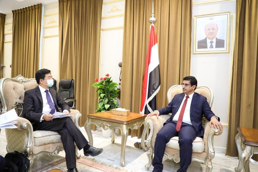 وكيل وزارة الخارجية يستقبل القائم باعمال السفارة الصينية لدى اليمن