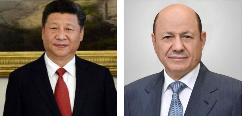 رئيس مجلس القيادة الرئاسي يعزي الرئيس الصيني بضحايا الفيضانات في بكين