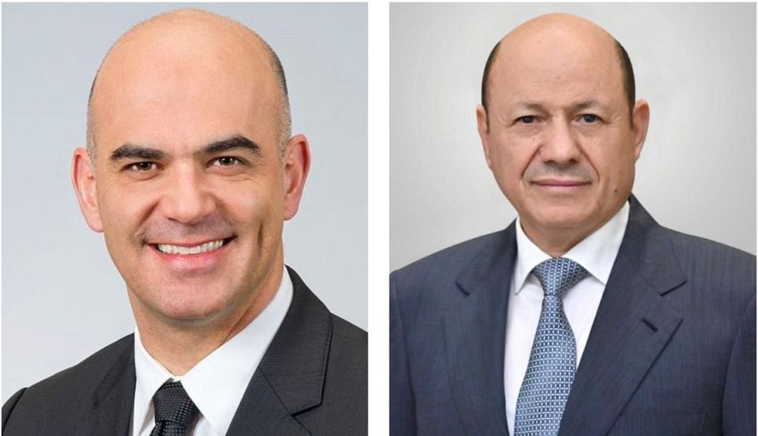الرئيس العليمي يهنئ رئيس الاتحاد السويسري باليوم الوطني لبلاده