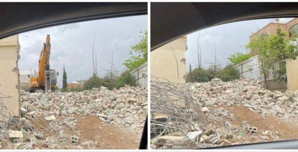 الحكومة تدين هدم مليشيا الحوثي منزل وكيل وزارة الداخلية في صنعاء