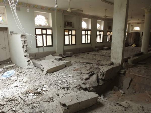 صور اوليه.. لمنزل محافظ مأرب العرادة بعد استهدافه بصاروخ