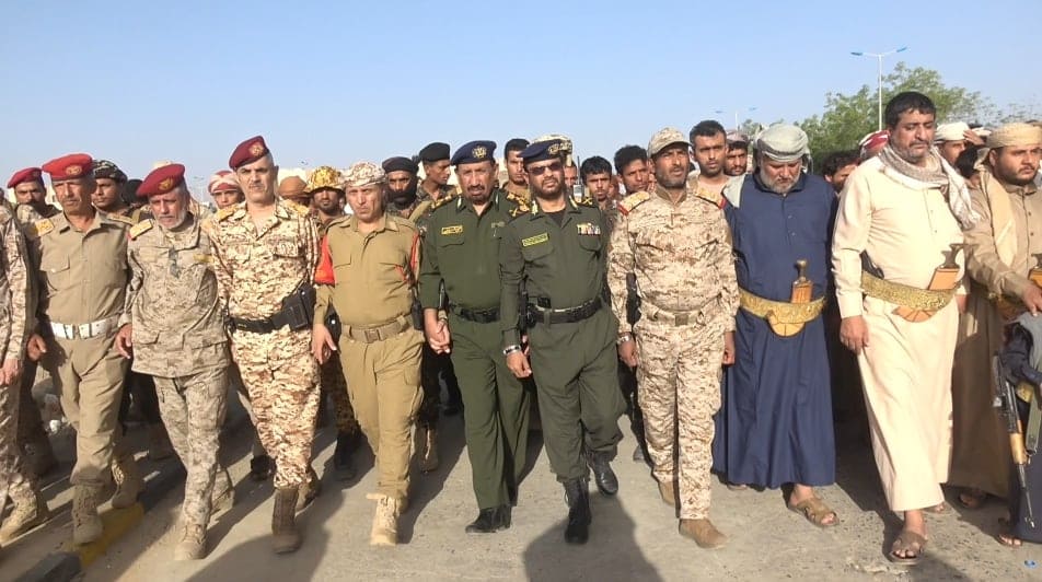 تشييع مهيب لجثمان الشيخ ربيش بن علي وهبان العليي بمحافظة مأرب