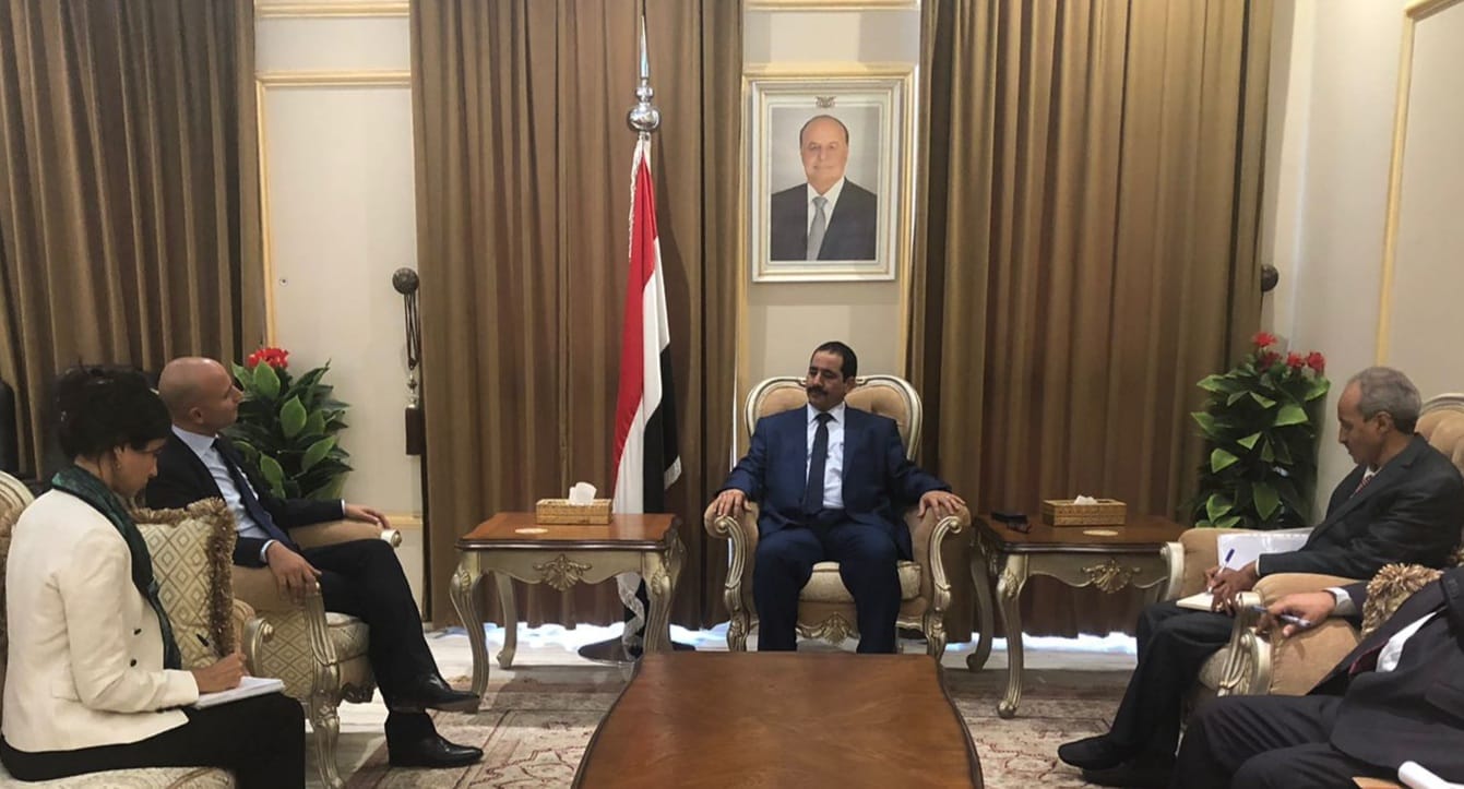 حيدان والسفير الفرنسي يبحثان التعاون الأمني بين البلدين