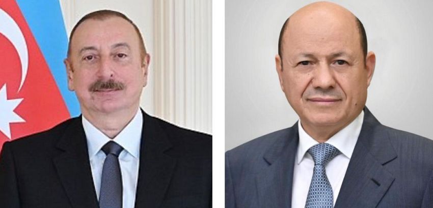رئيس مجلس القيادة يهنئ الرئيس الأذربيجاني بإعادة انتخابه لولاية جديدة
