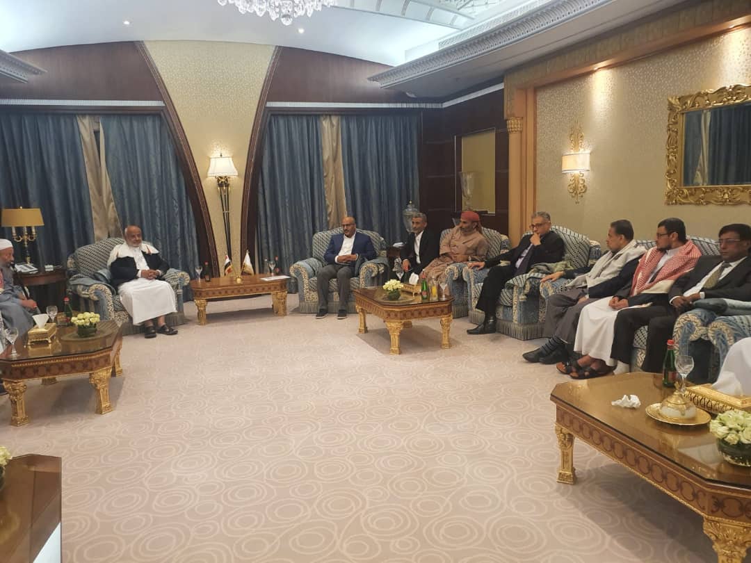 نائب رئيس مجلس القيادة الرئاسي طارق صالح يلتقي محافظ الحديدة