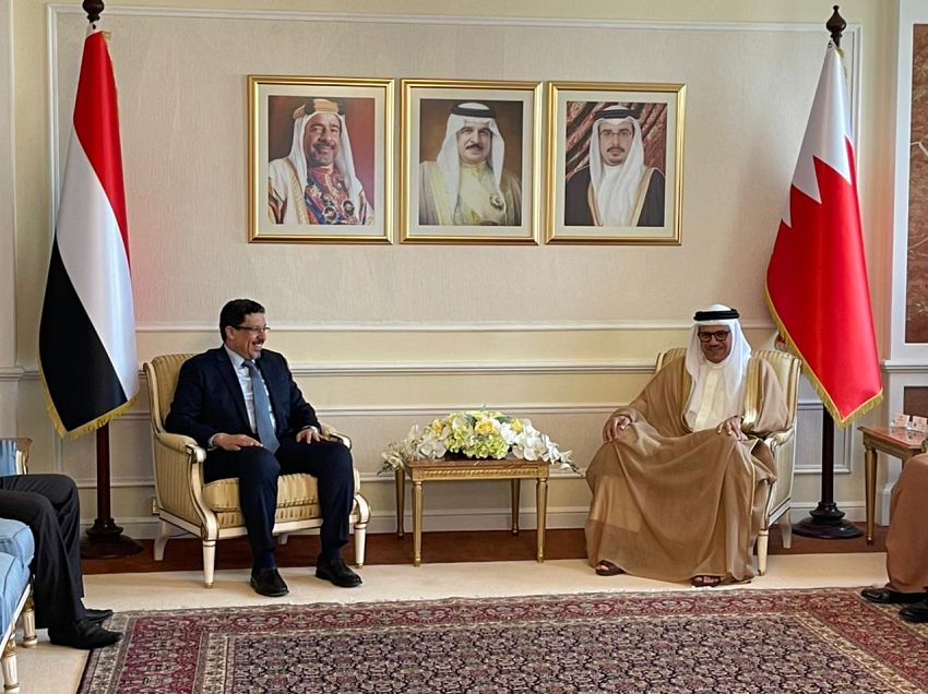 وزير الخارجية يلتقي نظيره البحريني
