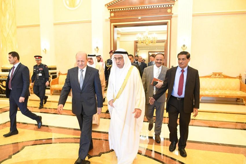 الرئيس العليمي يلتقي نائب رئيس الوزراء البحريني
