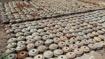 انتزاع وإبطال 1.567 لغم موت حوثي زرعتها ميليشيا الحوثي الإيرانية بعدد من محافظات الجمهورية