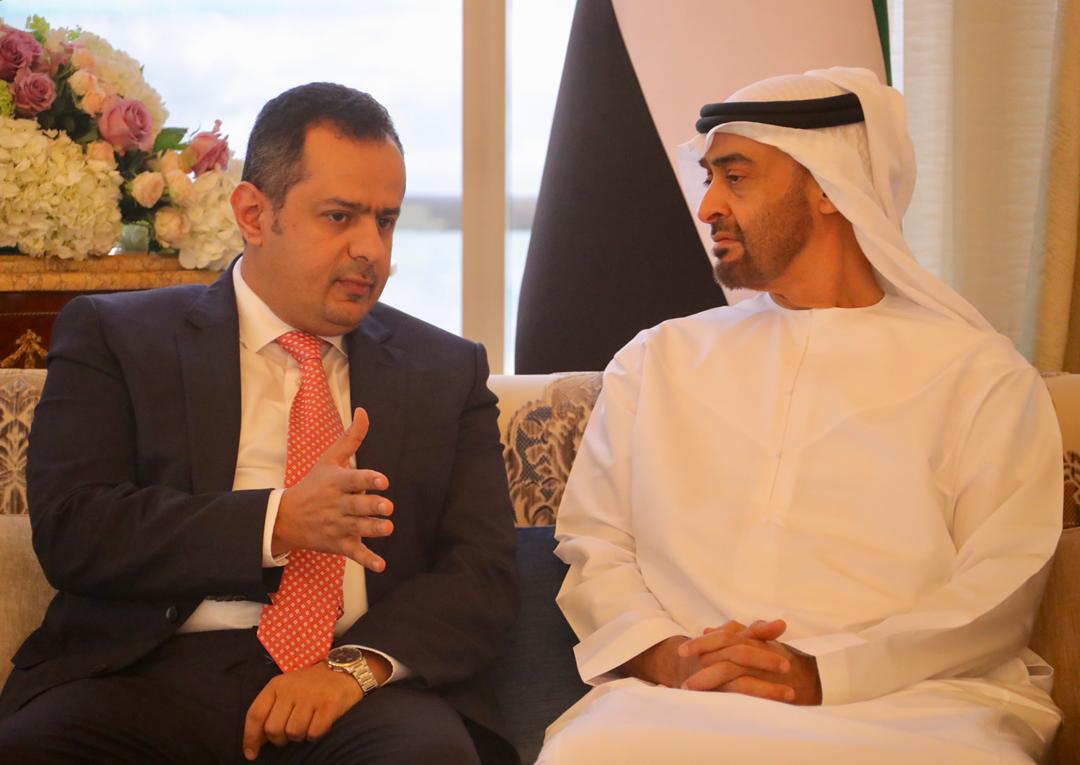 رئيس الوزراء يناقش مع ولي عهد أبوظبي المستجدات اليمنية