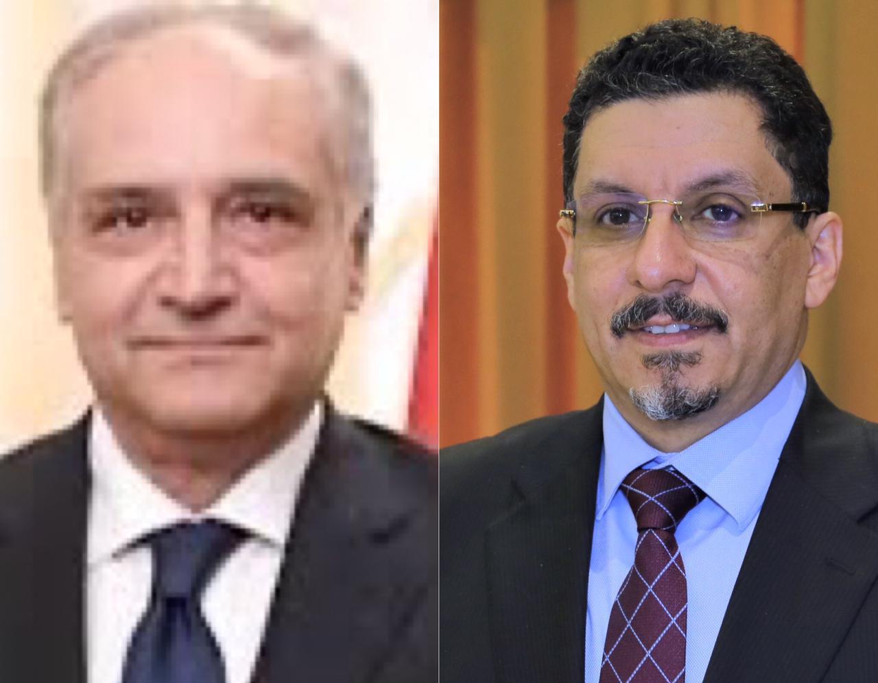 بن مبارك يبحث مع السفير المصري مجالات التعاون الثنائي والقضايا ذات الاهتمام المشترك