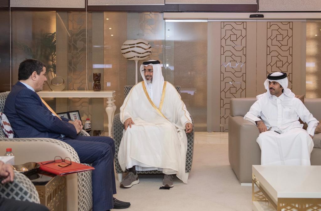 بادي يبحث مع وزير الشباب والرياضة القطري التعاون بين البلدين