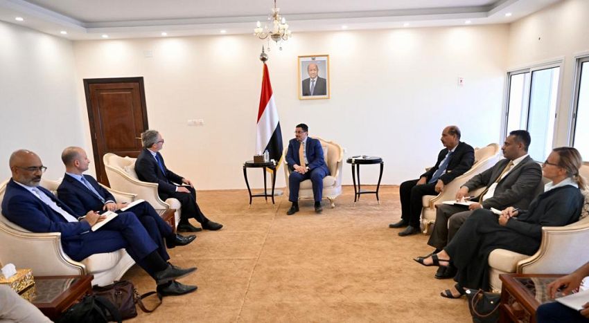 وزير الخارجية يستقبل في عدن عدد من رؤساء البعثات الأوروبية