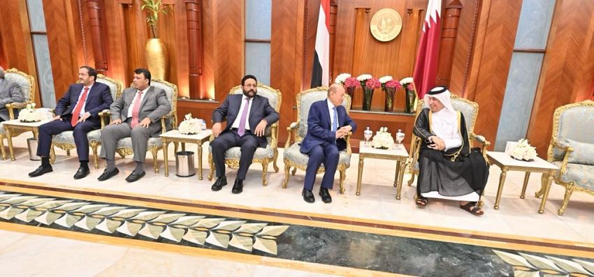 رئيس واعضاء مجلس القيادة الرئاسي يصلون الدوحة في رابع محطات جولتهم الخارجية