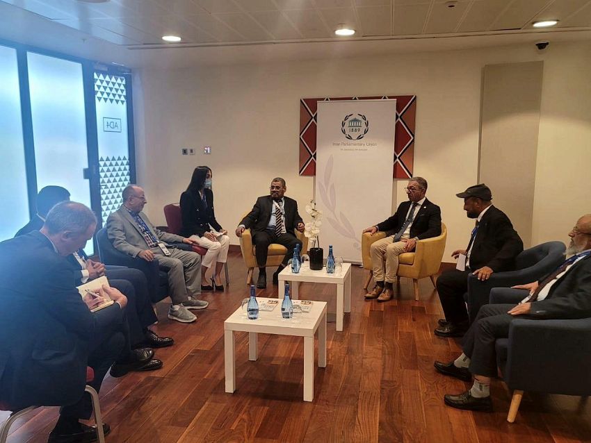 المهندس باصرة يلتقي رئيس الاتحاد البرلماني الدولي