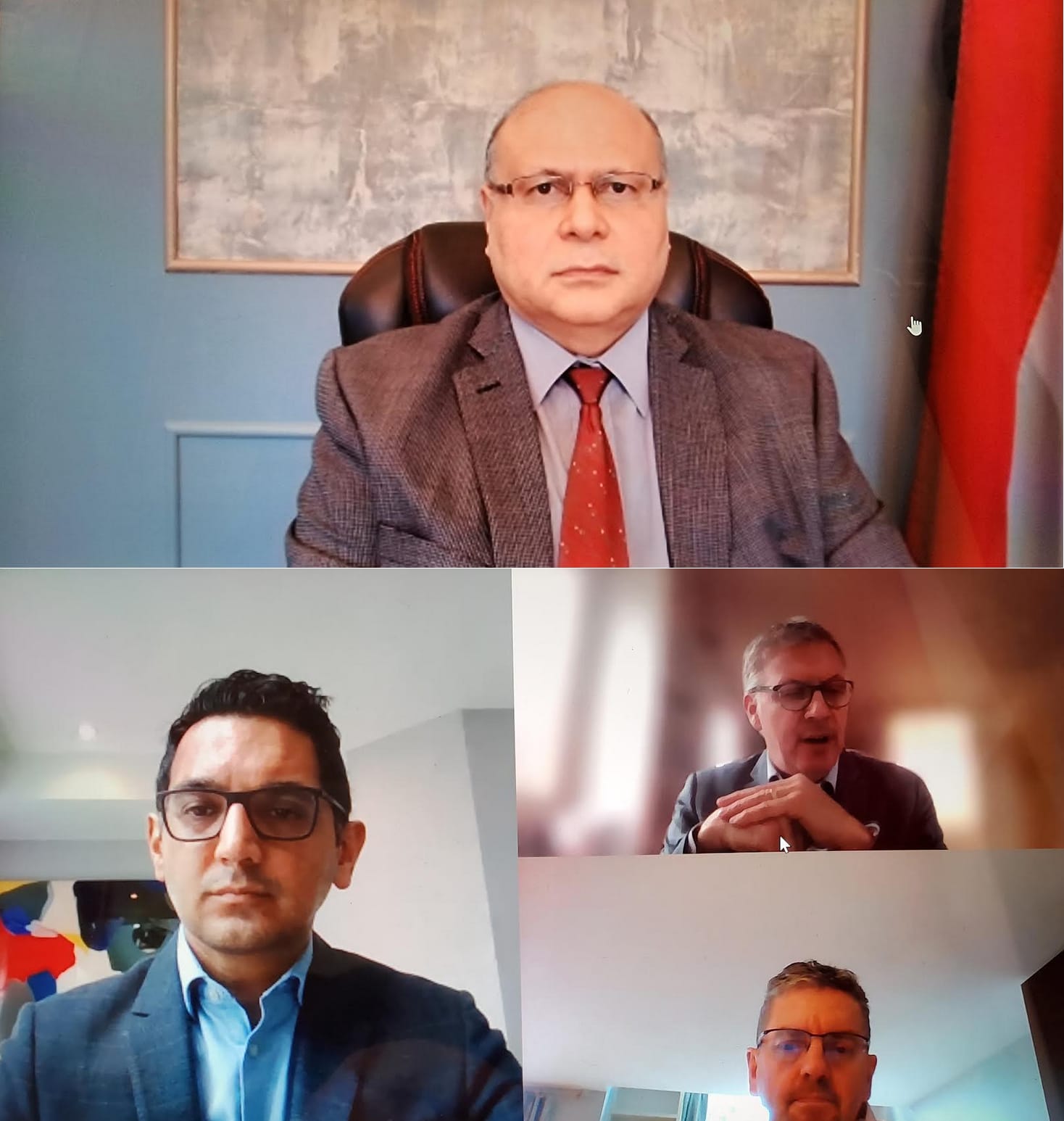 السلال يبحث مع مسؤولين كنديين العلاقات الثنائية بين البلدين