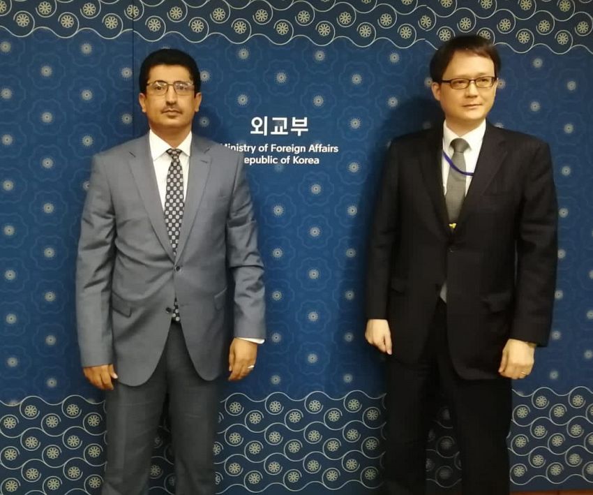 وكيل وزارة الخارجية يبحث مع مسؤول كوري سُبل تعزيز العلاقات الثنائية بين البلدين