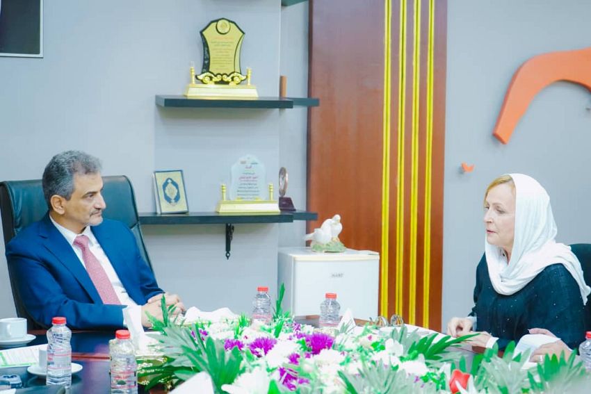 لملس يبحث مع ممثلة السفارة الألمانية دعم جهود السلطة المحلية بعدن