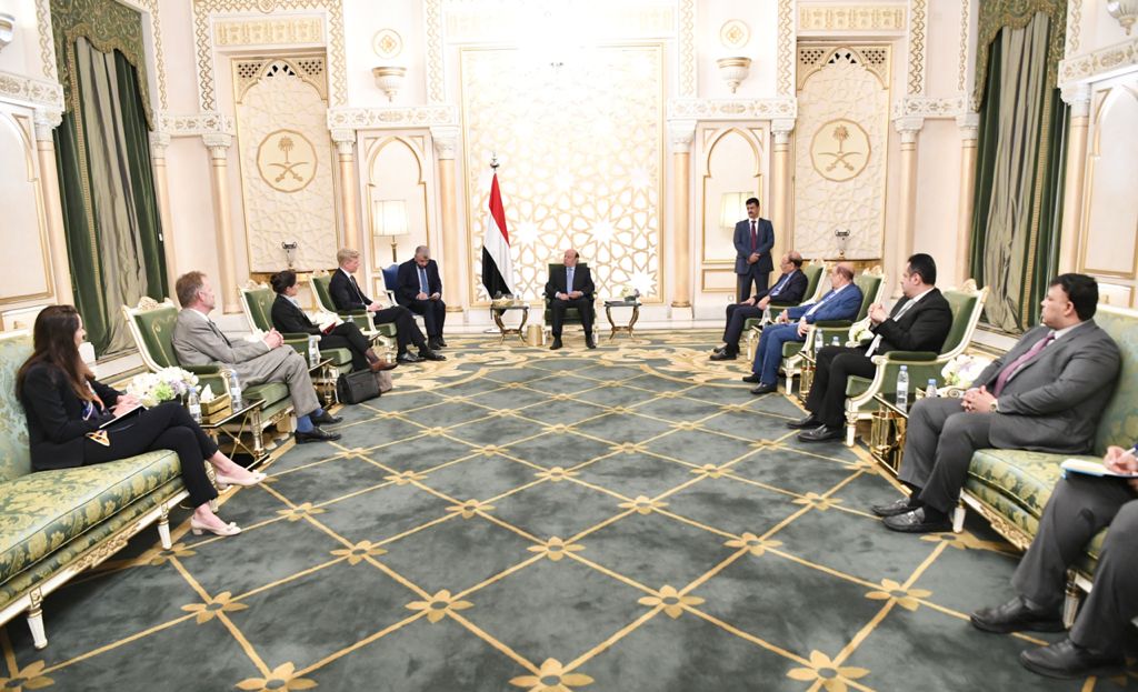 رئيس الجمهورية يستقبل المبعوث الأممي الى اليمن