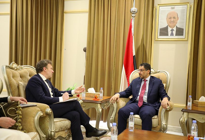 بن مبارك يبحث مع نائب وزير الخارجية الهولندي تطورات الأوضاع في اليمن والمنطقة