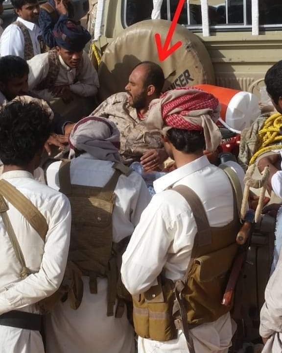 قيادي حوثي أقسم ان لا يصوم رمضان الا في مأرب فحقق له الابطال امنيتة ولكن بطريقتهم الخاصة.. صورة