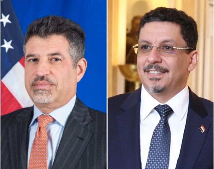 بن مبارك يبحث مع السفير الأمريكي مستجدات الوضع في اليمن