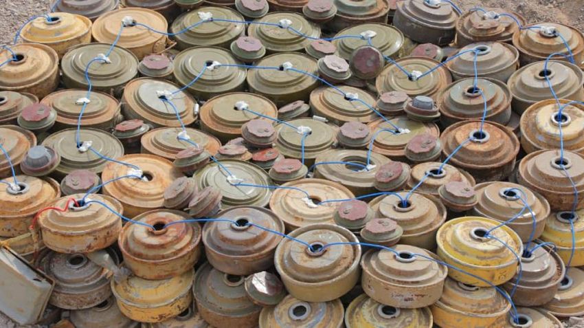 "مسام" ينتزع 867 لغماً خلال أسبوع زرعتها المليشيات الحوثية