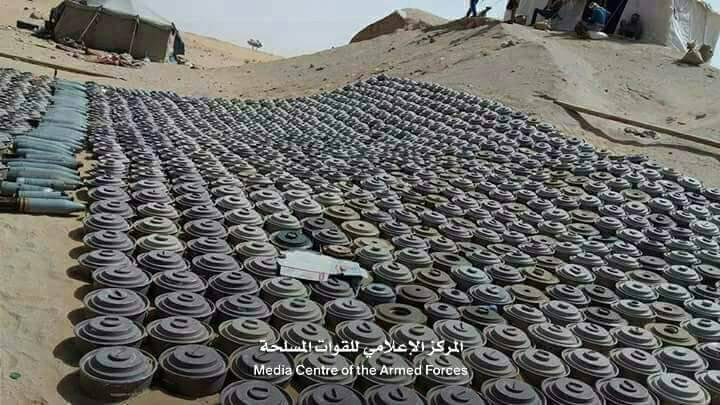 مسام : نزع أكثر من 1400 لغم للمليشيا خلال أسبوع