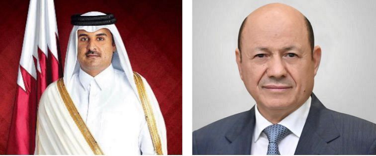 الرئيس العليمي يهنئ أمير دولة قطر بمناسبة شهر رمضان المبارك
