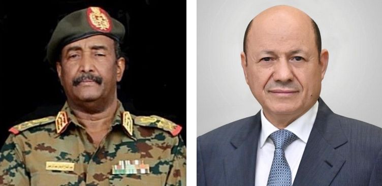 الرئيس رشاد العليمي يهنئ رئيس مجلس السيادة السوداني بحلول شهر رمضان