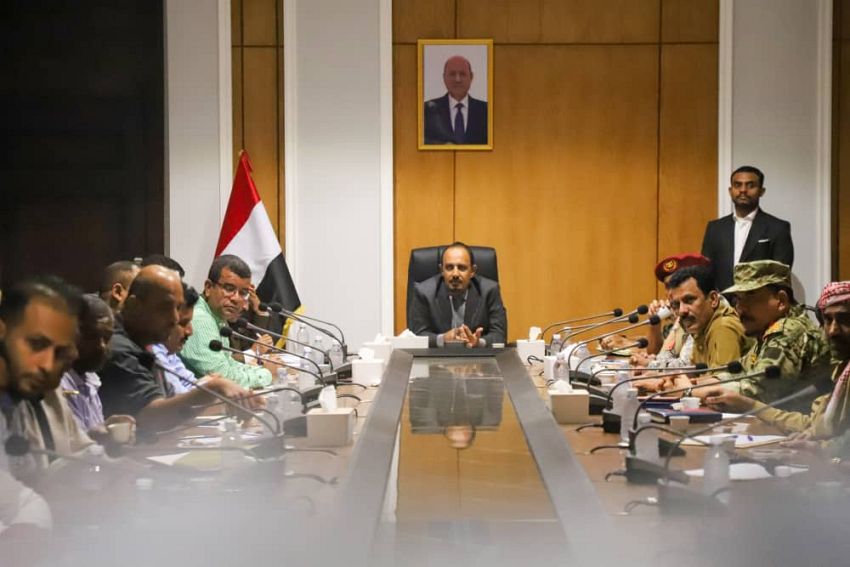لجنة الطوارئ بحضرموت تقر خطة متكاملة تحسبا لوصول الاعصار المداري