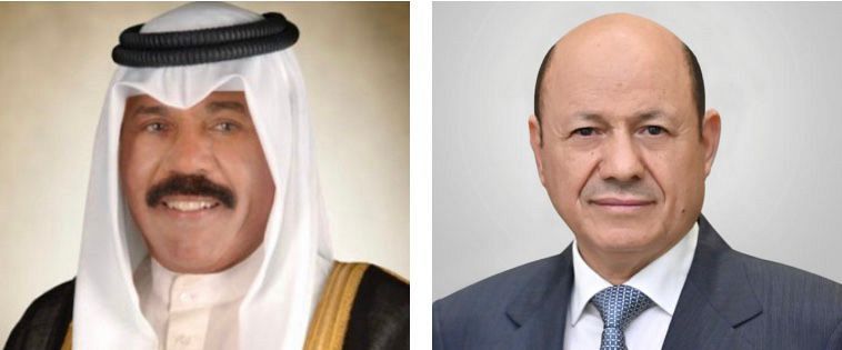 الرئيس رشاد العليمي يهنئ أمير دولة الكويت بحلول شهر رمضان المبارك