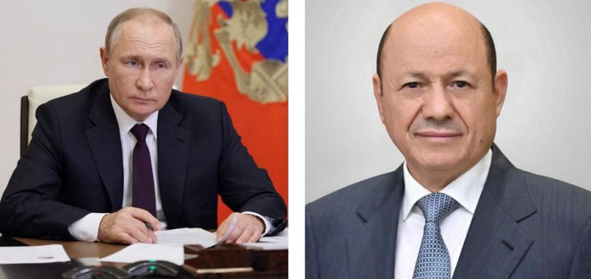 رئيس مجلس القيادة يعزي الرئيس الروسي بضحايا الهجوم الإرهابي في موسكو