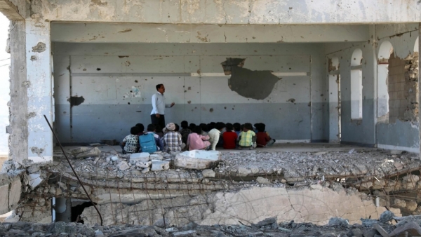 منظمة أممية: ثلاثة آلاف مدرسة يمنية مدمرة أو متضررة بسبب الحرب