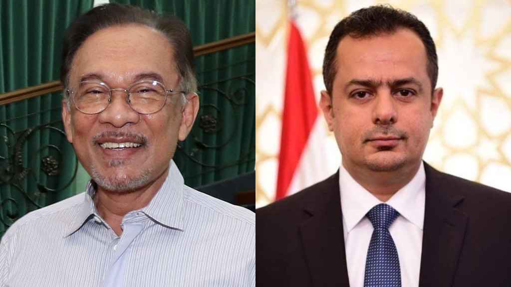 رئيس الوزراء يهنئ أنور إبراهيم بتعيينه رئيساً للوزراء في ماليزيا