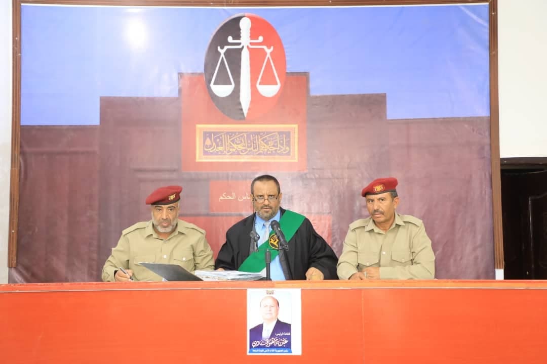 مأرب.. انعقاد الجلسة العلنية العاشرة الخاصة بمحاكمة رموز الانقلاب ومحامي وزارة الدفاع يقدم تقارير مفصلة