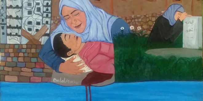 فنانة تشكيلية تعرض بيع لوحات فنية بـ400 دولار دعماً للأسر الفقيرة بتعز