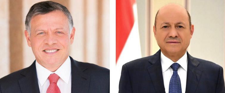 الرئيس العليمي يهنئ الملك عبدالله الثاني بذكرى استقلال بلاده 
