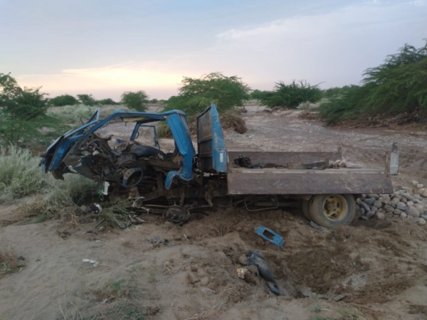إستشهاد مدني وإصابة اثنين آخرين بانفجار لغم حوثي جنوبي الحديدة