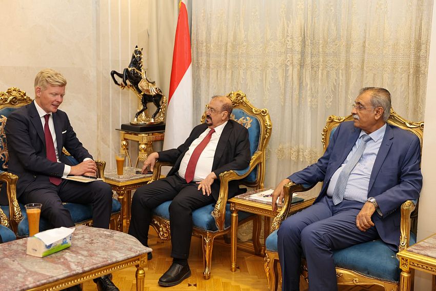 البركاني يناقش مع المبعوث الأممي المستجدات على الساحة الوطنية ومساعي عملية السلام في اليمن