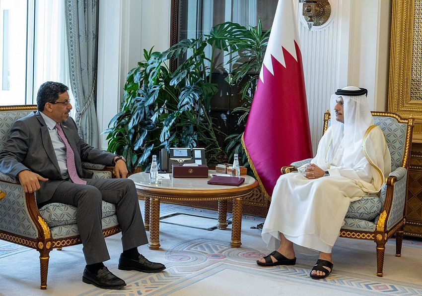 وزير الخارجية يناقش مع رئيس وزراء قطر تفعيل اللجنة الوزارية المشتركة وتطوير العلاقات الثنائية