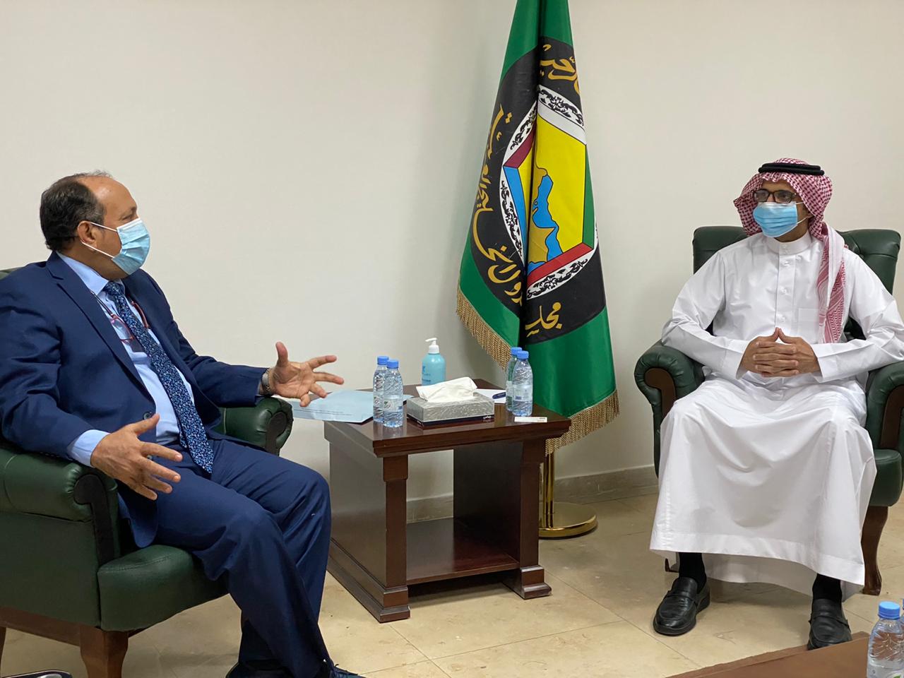 نائب وزير الصناعة والتجارة يلتقي رئيس بعثة مجلس التعاون الخليجي