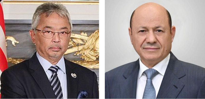 رئيس مجلس القيادة الرئاسي يهنئ ملك ماليزيا بالعيد الوطني