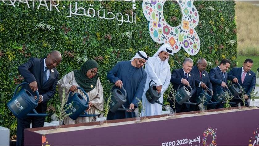 رئيس الوزراء يحضر حفل افتتاح معرض إكسبو الدوحة 2023 للبستنة