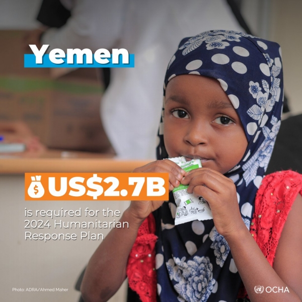 الأمم المتحدة: 17.6 مليون يمني يواجهون انعدام الأمن الغذائي الحاد
